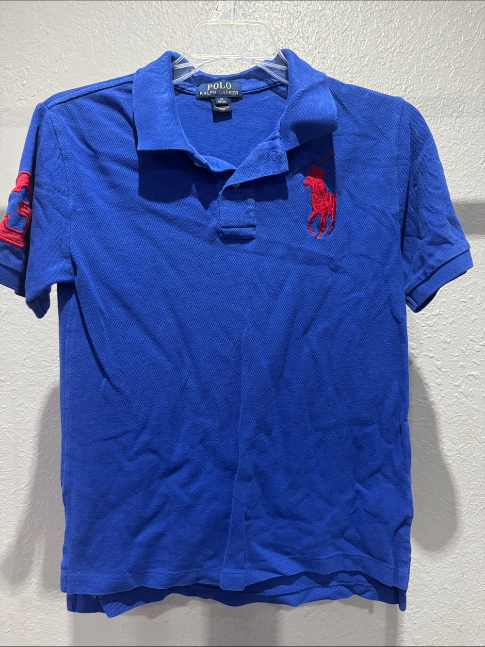 Polo by Ralph Lauren kids Blue Polo with Red Pony Embroidery